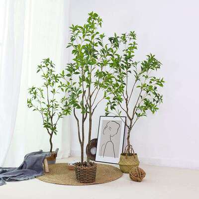 仿真绿植室内盆栽仿生假绿植客厅落地摆件仿真马醉木景观