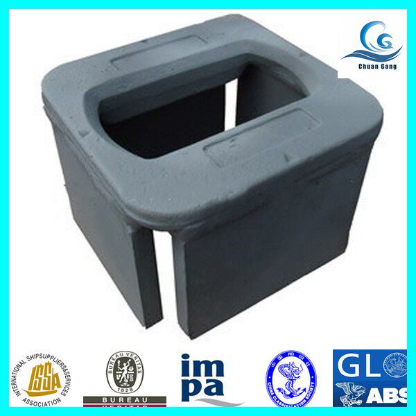 供应集装箱紧固件 集装箱底座 单方座 船用集装箱固定件