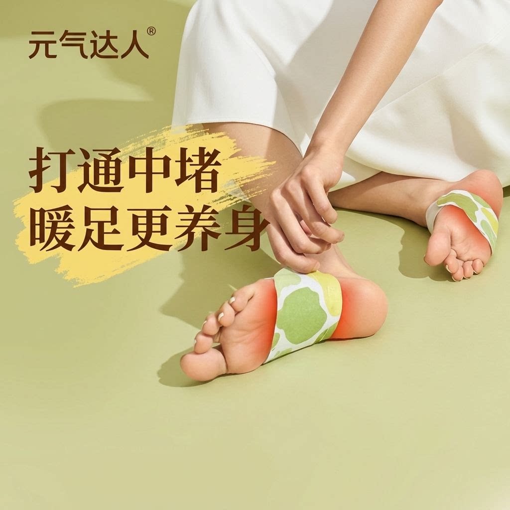 元气达人暖足贴三伏天艾草足贴