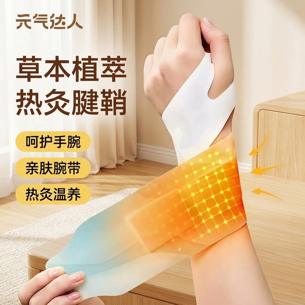 元气达人手腕热敷贴腱鞘护腕带