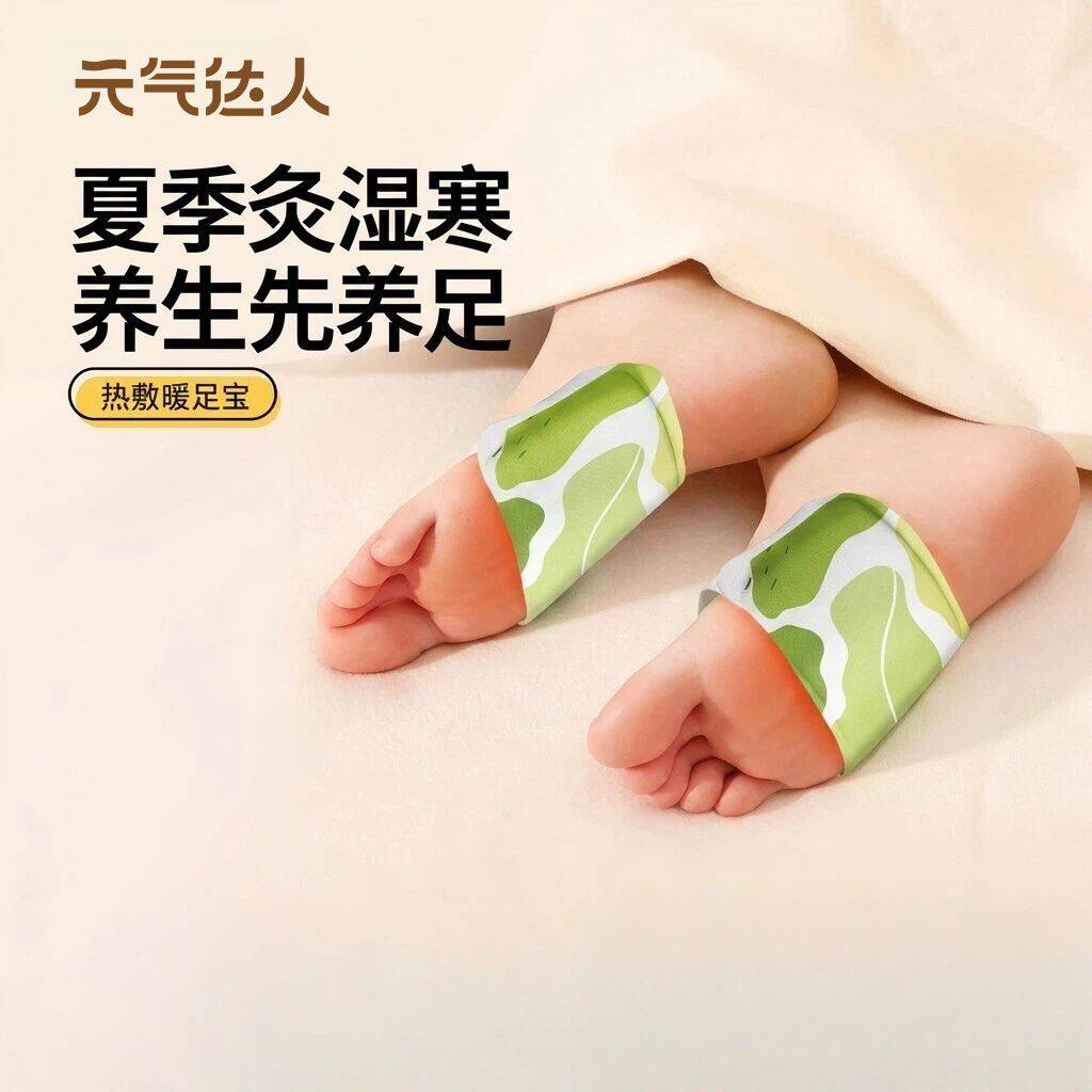 元气达人足贴三伏天艾灸脚贴