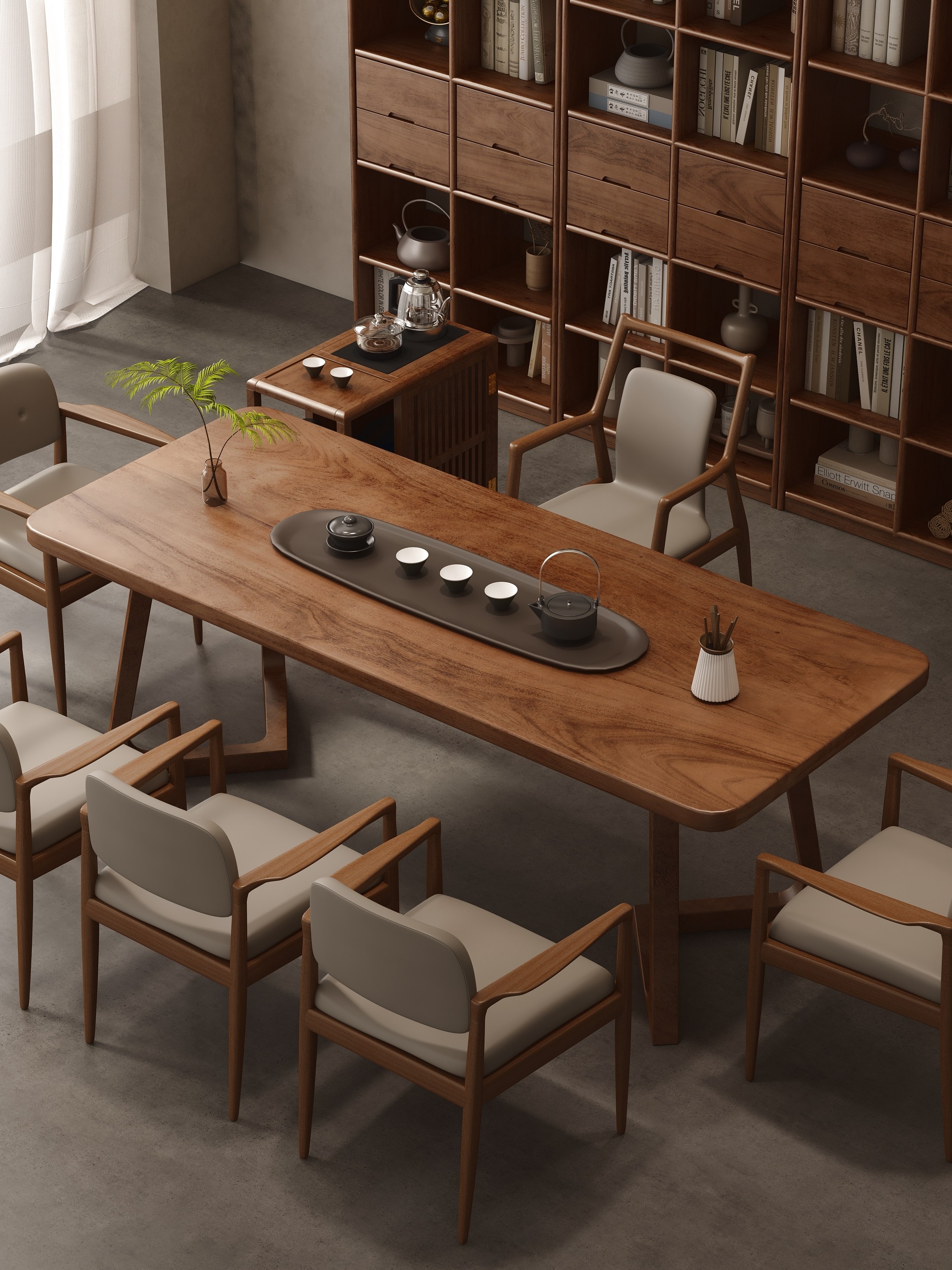 高端南美胡桃木全实木茶桌椅组合简约现代办公室大板茶台阳台茶几,住宅家具,家用茶台/茶桌,淘宝优惠券,粉丝福利购,淘宝优惠卷