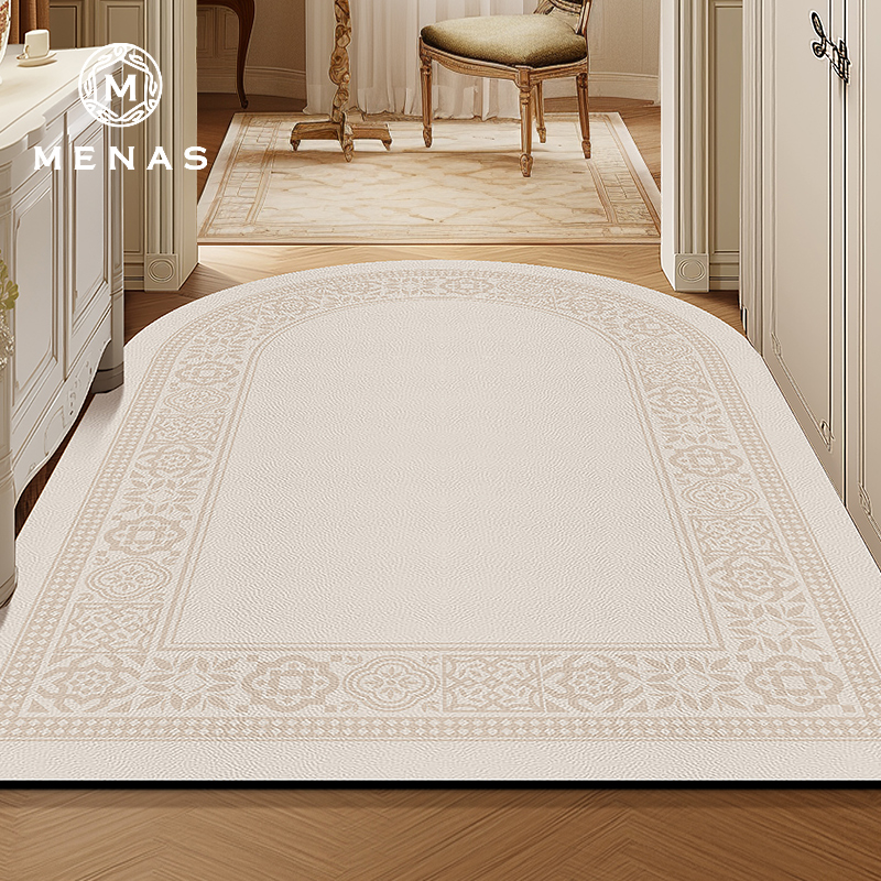 美式复古入户门皮革地垫进门垫防水地毯防滑任意裁剪免洗家用垫子