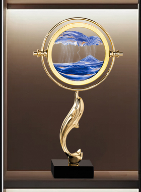 流沙画装饰客厅桌面摆件轻奢高档入户玄关高端大气上档次乔迁礼品