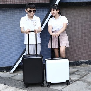箱可坐旅行 儿童行李箱定制logo男女18寸20寸轻便拉杆箱Q卡通密码