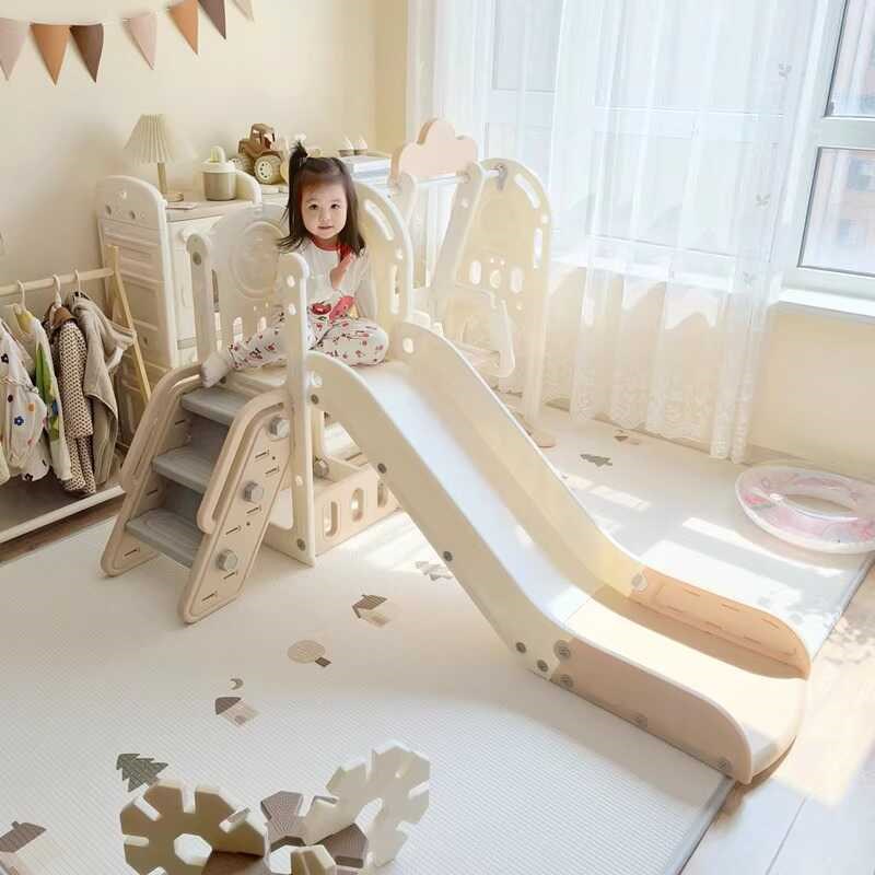 德国滑滑梯室内家用儿童攀爬架滑梯秋千H二合一小孩子2至10岁玩具