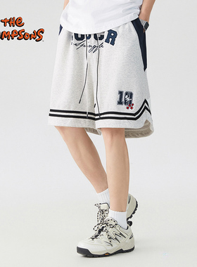 THE SIMPSONS辛普森一家休闲短裤夏季新款运动裤透气卫裤五分裤