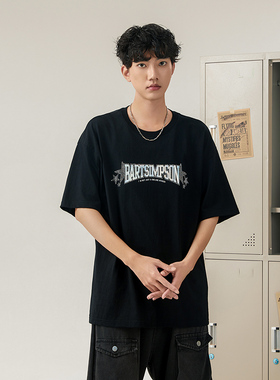 THE SIMPSONS辛普森一家短袖纯棉T恤夏季新款透气圆领上衣短袖棉T