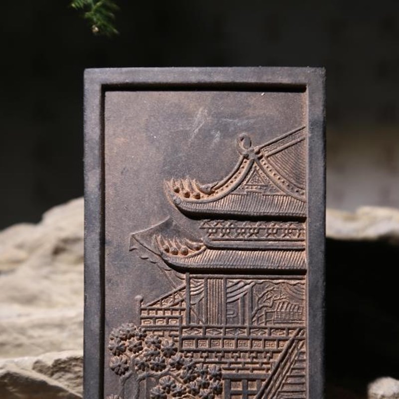御墨《纶阁》工艺收藏古墨老墨陈墨旧墨墨条墨块墨锭书画墨汁徽墨