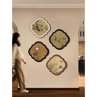 宋代美学入口装饰画、古色古香客厅沙发背景墙画、覆古走廊过道组