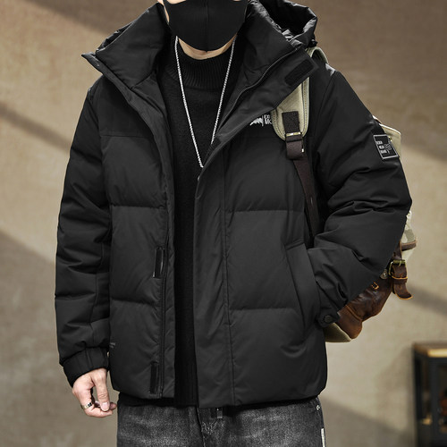 【高端美式80白鸭绒连帽羽绒服】