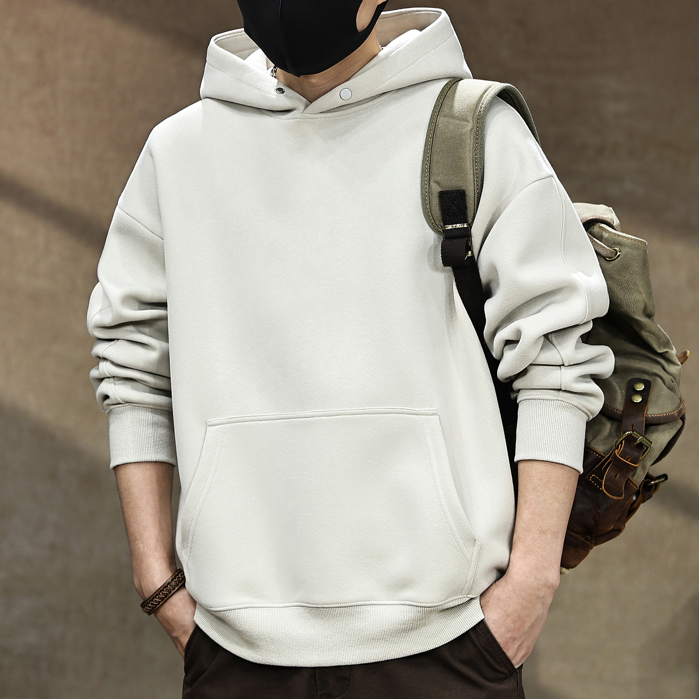 【美式重磅基础款连帽卫衣男款】
