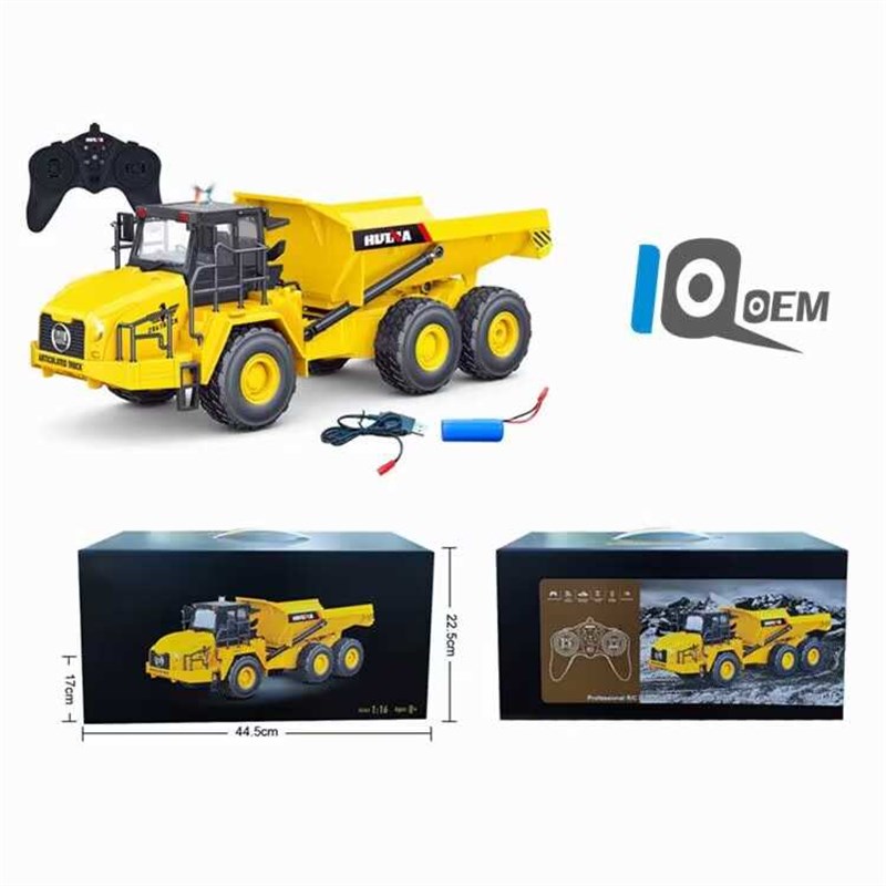 IQ0EMd 1:16遥控合金挖掘机工程车1:35静态模型推土机男孩儿童玩