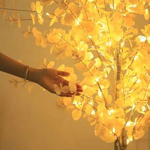 灯跨LEFZ0908D观树尤加利叶节日派对室内装饰灯仿境真绿植发光景