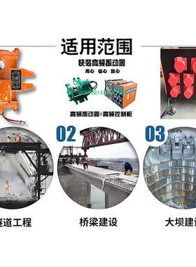 路桥高频振动器1.5K2.K2W桥梁工W程用混凝土附着式震动器AVP控专