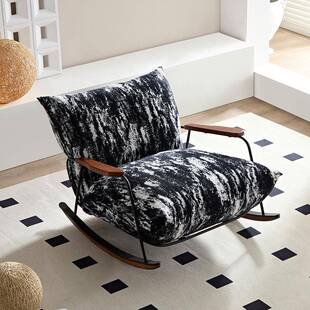 现代简约懒SF2692沙发客厅台卧阳室书碳素钢布艺雪橇椅设房人计师