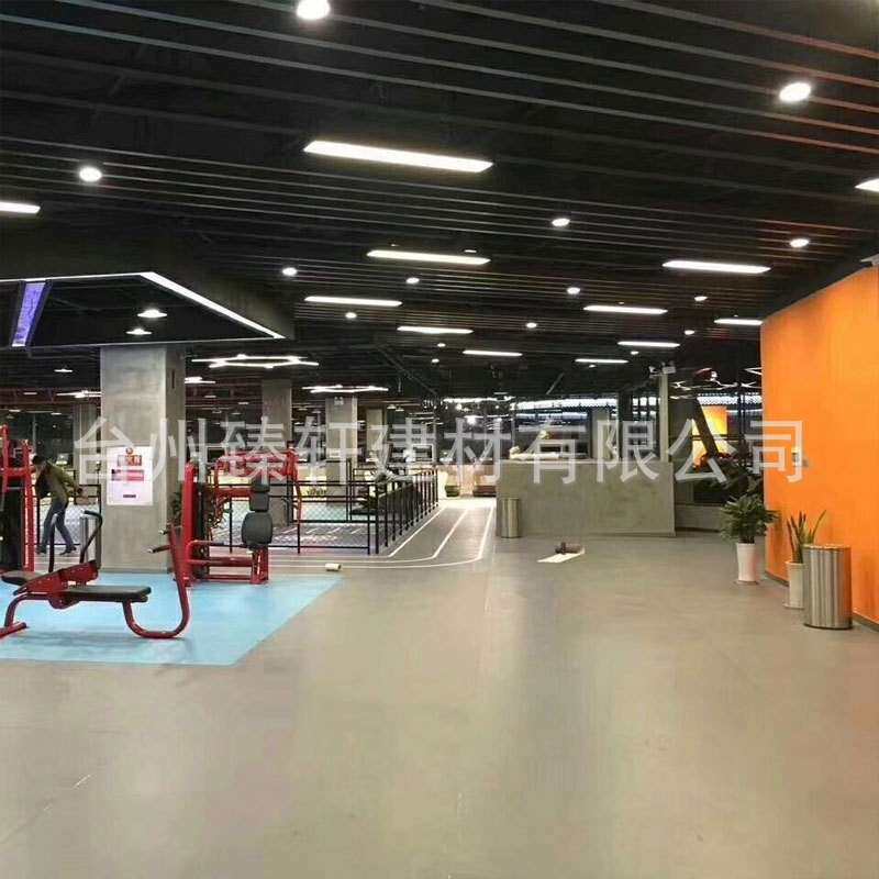 36JAD健身房地胶地板减震运轿动0个图案PV性C厢垫室内少儿体能地
