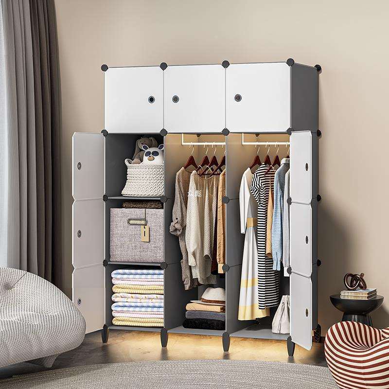 盘收纳箱料组装简易拼MTYG-511接衣柜塑箱衣整理盒出租屋小物型衣