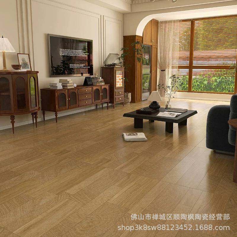 木原双零地板砖白木实厂标胚地砖数鱼骨木纹砖瓷砖码600x1200客厅