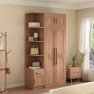 白蜡木卧实623#624#木家用室现代2门3门四衣五六门顶柜边柜储带物