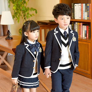礼服校服套 班服男童女童儿童装 秋p冬季 韩版 幼儿园园服小学生西装