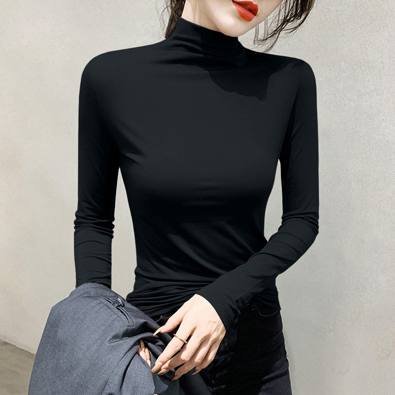 2026新款半高领莫代尔打底衫女
