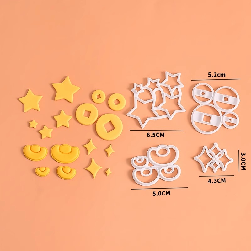 网红翻糖切模五角星蛋糕装饰模具