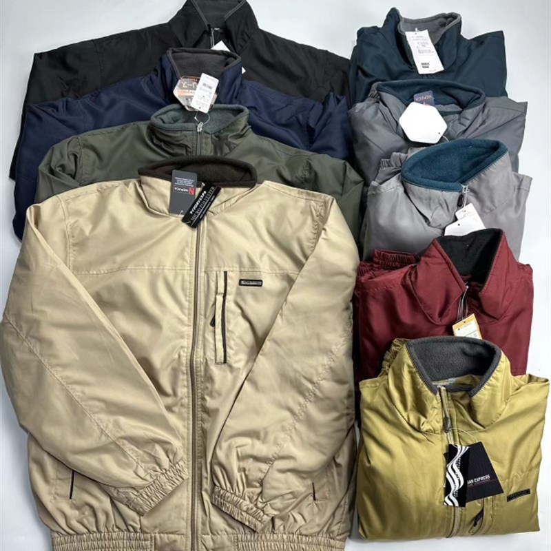 日单男士春秋加绒防风短款工装夹克美式休闲立领复古滑板运动外套