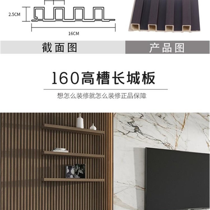背景墙方通格栅板影视格栅墙网红格栅生态木销格R栅实木格隔断实