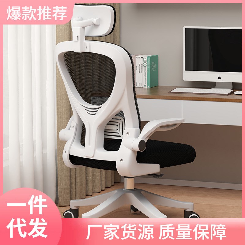 电脑椅久坐舒g适办公椅家用学生学习椅可升降人体工学书桌椅子靠