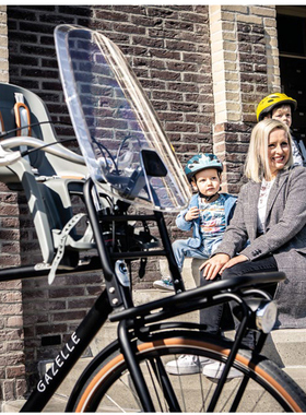 进口polisport前挡风板可搭配座椅防风沙飞虫昆虫挡风玻璃护眼版