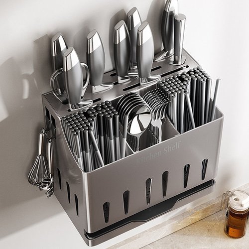 免打孔壁挂式不锈钢厨房刀架