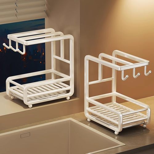 多功能厨房置物架抹布沥水架