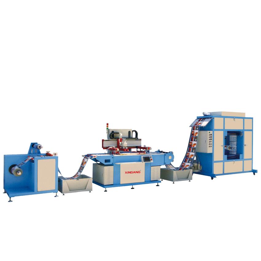 PET薄膜印刷全自动丝网卷对卷印刷分切机精密可印高精密高精度