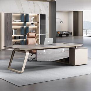 老板办公桌简约现代时尚总经理办公桌椅组合单人主管桌办公室家具