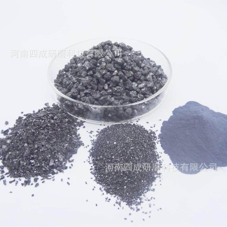 黑碳化硅砂用人造磨料黑色金刚砂碳化硅black silicon carbide