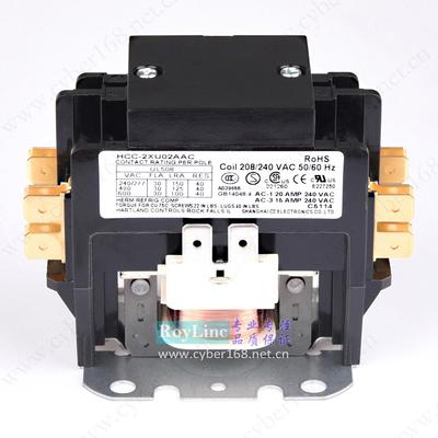 208V-240V 30A HCC-2XU02AAC 双极 两极空调热泵制冰机交流接触器