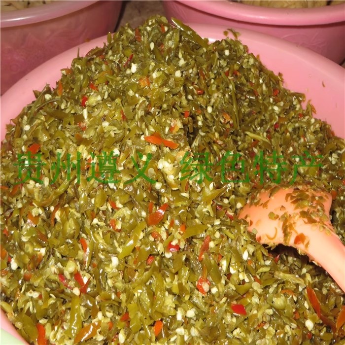 正宗遵义秘制酸辣椒酸海椒1000克农家手工自制青糟辣椒2斤包邮