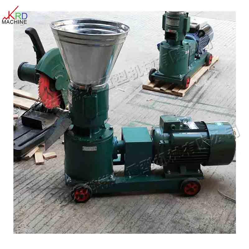 禽家畜饲料制粒机 造养殖饲厂料粒机 玉家米krd-5161秸秆谷物饲料
