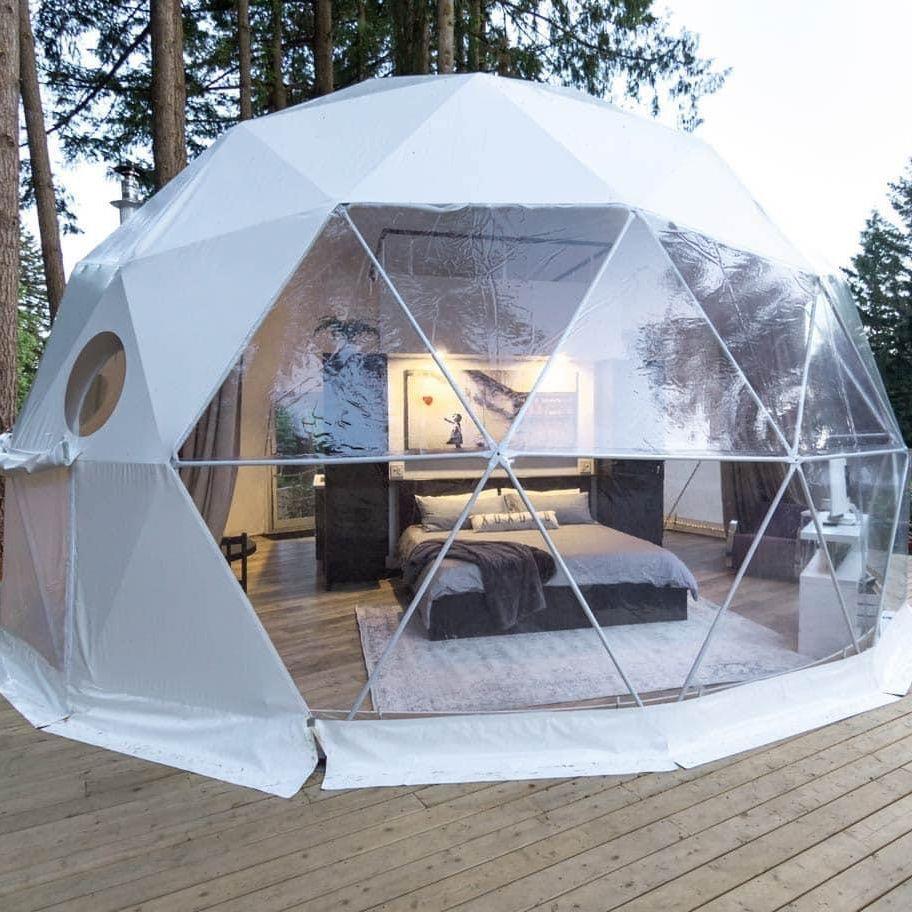 6米直径球形星空帐篷民宿营地用酒店住宿半透明星星的dome tent