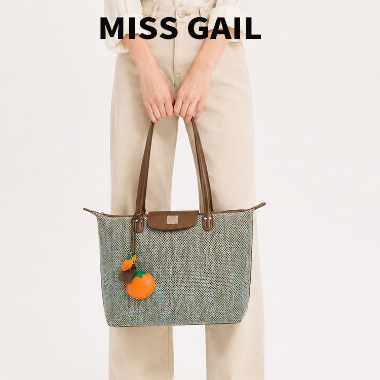 MissGail香港品牌托特包女生百搭简约单肩游玩通勤包小众款手提包