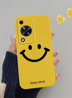 简约黄色笑脸新款适用华为畅享70手机壳畅享70s/70pro菲林硬壳畅享60X网红男女畅享50pro保护套畅享50Plus潮