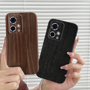 简约木纹适用荣耀90GT手机壳荣耀90/90Pro菲林硬壳情侣男女款荣耀80/80Pro直屏版保护套80GT时尚网红潮牌ins