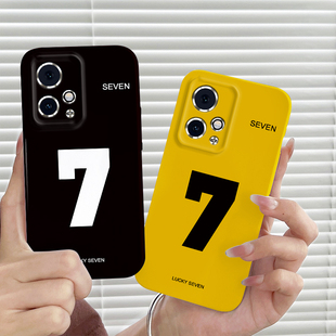简约幸运数字7适用荣耀90GT手机壳荣耀90/90Pro菲林硬壳情侣男女款荣耀80/80Pro直屏版保护套80GT时尚网红