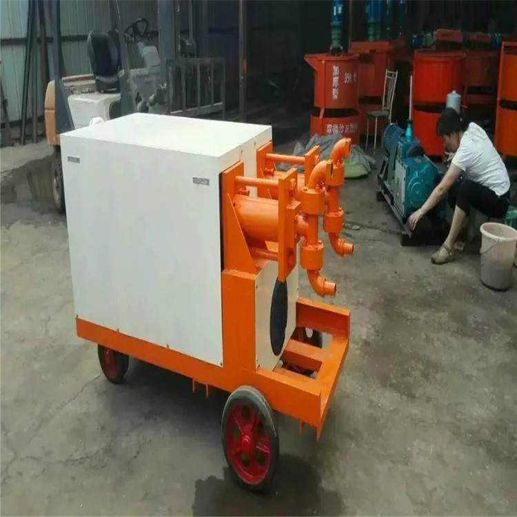 单缸双作用活塞泵 WYB90/125双液注浆泵 水泥砂浆防爆双液注浆机