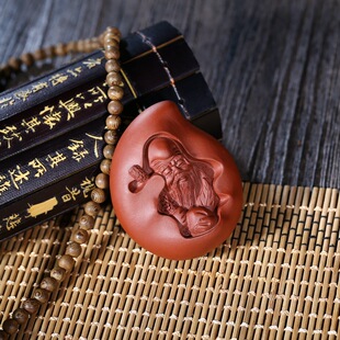 茶宠 献寿茶盘摆件做工精细支持混批 宜兴紫砂雕塑