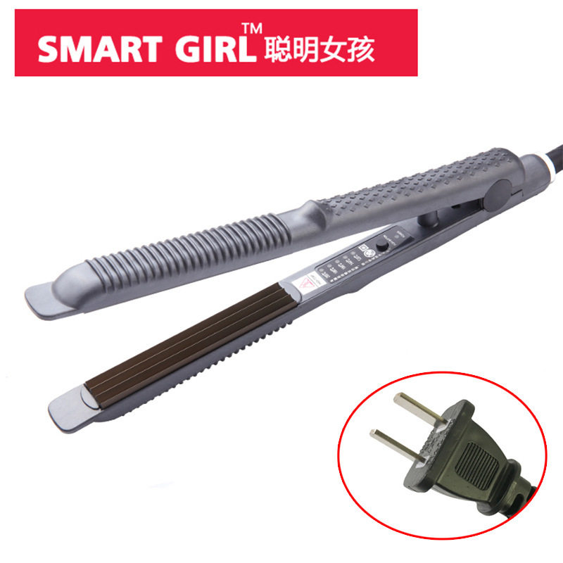 卷直两用发玉米烫发器U型电夹板卷/直发器