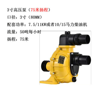 自吸拖泵1-6寸水泵抽水机农田灌溉皮带水泵喷灌高压抽水机离心泵