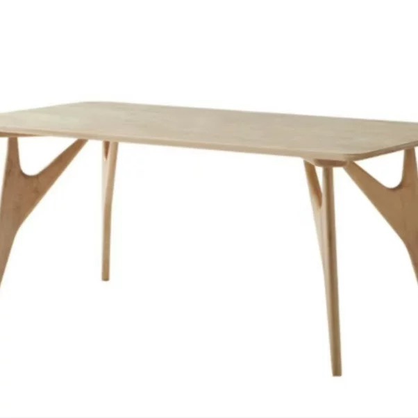 飞鸟餐桌 北欧实木特厚饭桌餐厅小户型家用书桌简约现代