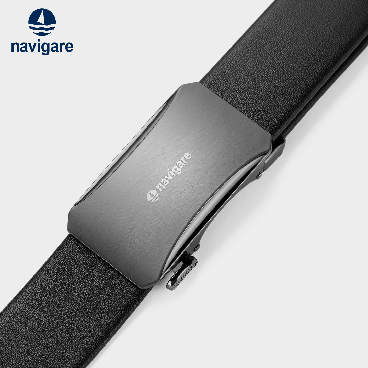 Navigare意大利小帆船男款商务自动扣皮带真皮爸爸皮带结婚腰带